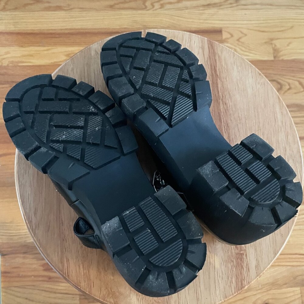 Madden Girl Black Patent Mary Jane Chunky Loafers - Picture 5 of 5